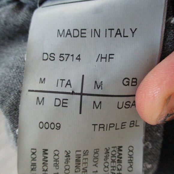 RICK OWENS DRKSHDW Asymmetrical Jacket Coat M BLACK - Picture 7 of 9